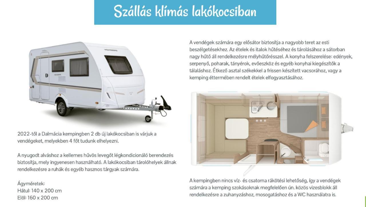 Lakokocsik A Tengerparton - Caravans At The Sandy Beach Privlaka  Exterior foto